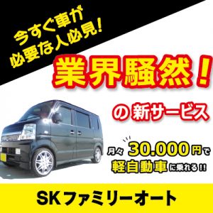 今すぐ車が必要なアナタ!にオススメ。