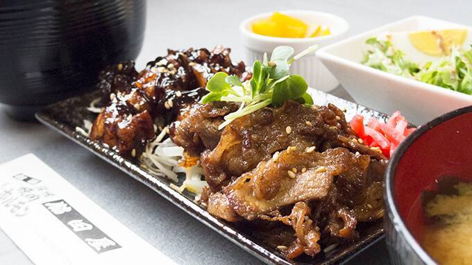 平日に楽しめる焼肉定食!